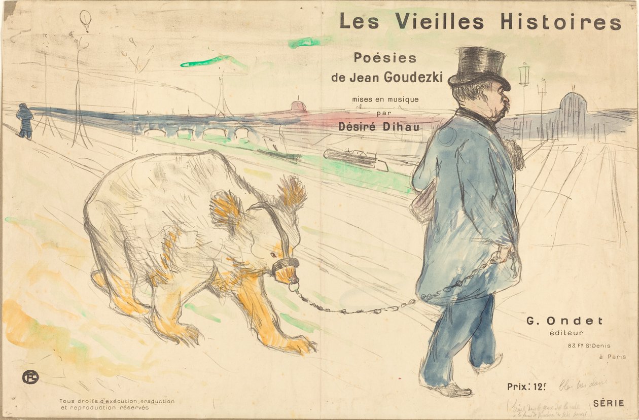 Copertina di Les Vielles Histoires da Henri de Toulouse-Lautrec