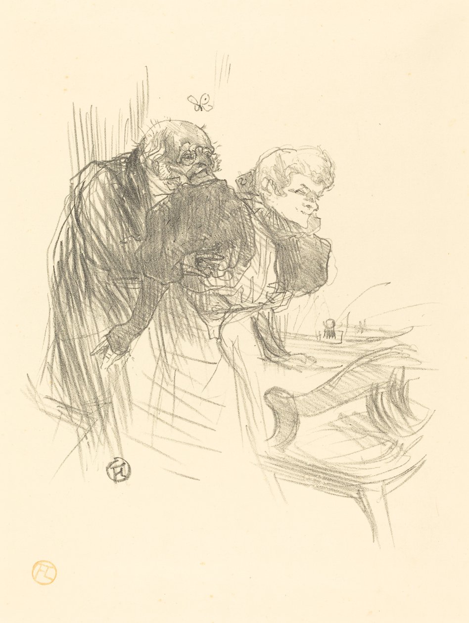 Le vecchie farfalle, 1895 da Henri de Toulouse Lautrec