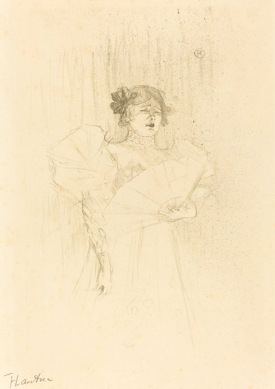 Luce Myres di fronte, 1895 da Henri de Toulouse Lautrec