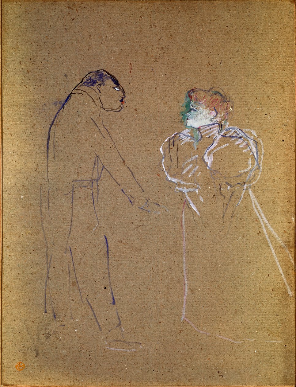 Lucien Germain Guitry (1860-1925) e Jeanne Granier da Henri de Toulouse Lautrec