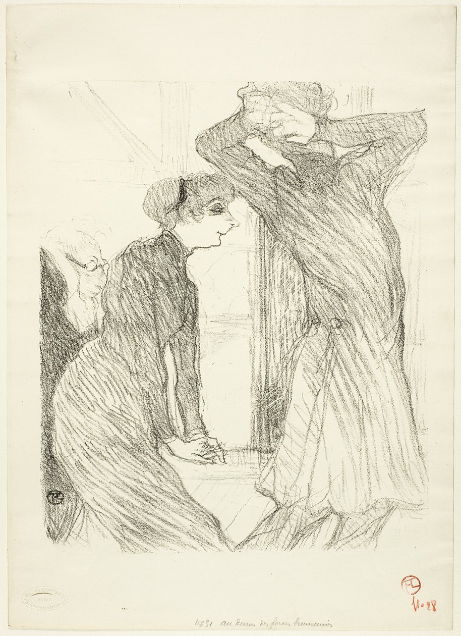 Lugné-Poé e Bady, in "Au-Dessus des Forces Humaines" da Henri de Toulouse Lautrec