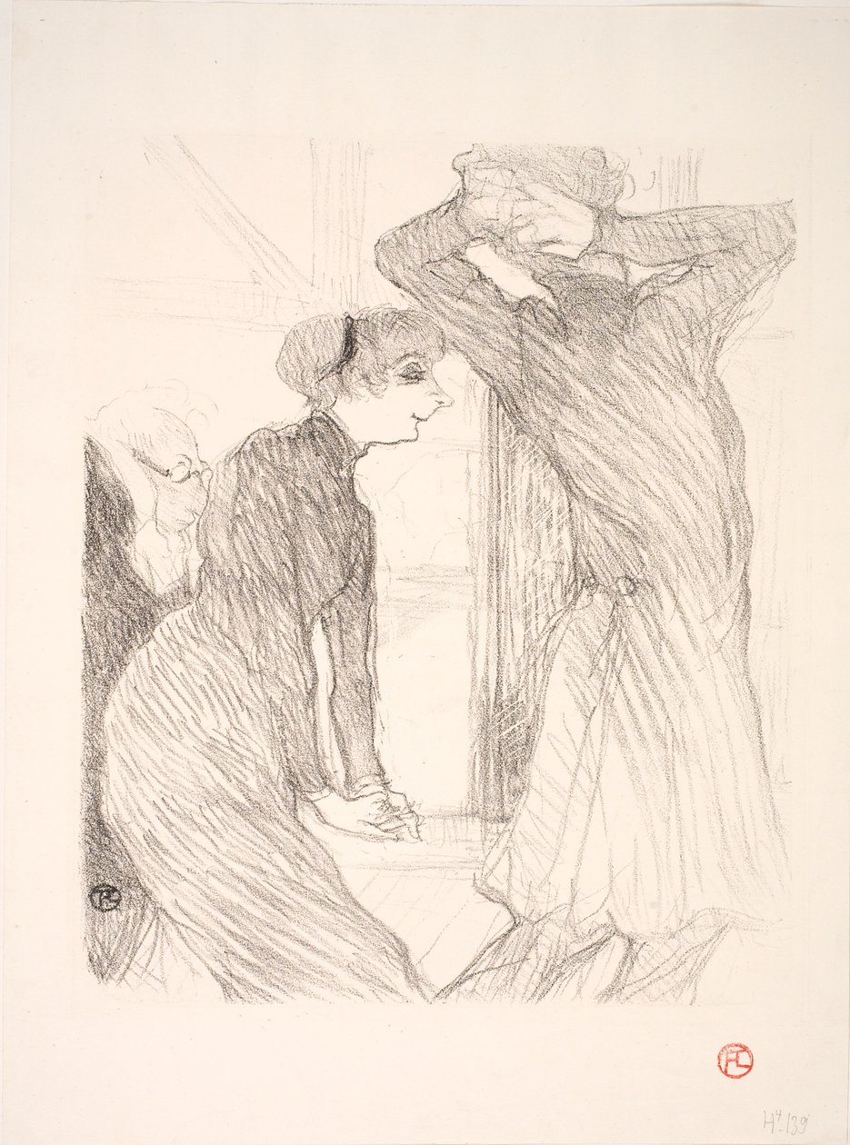 Lugné Poë e Berthe Bady in Au-dessus des Forces Humaines da Henri de Toulouse Lautrec