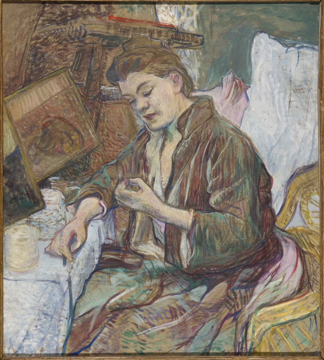 Madame Favre alla sua toilette, 1891 da Henri de Toulouse Lautrec