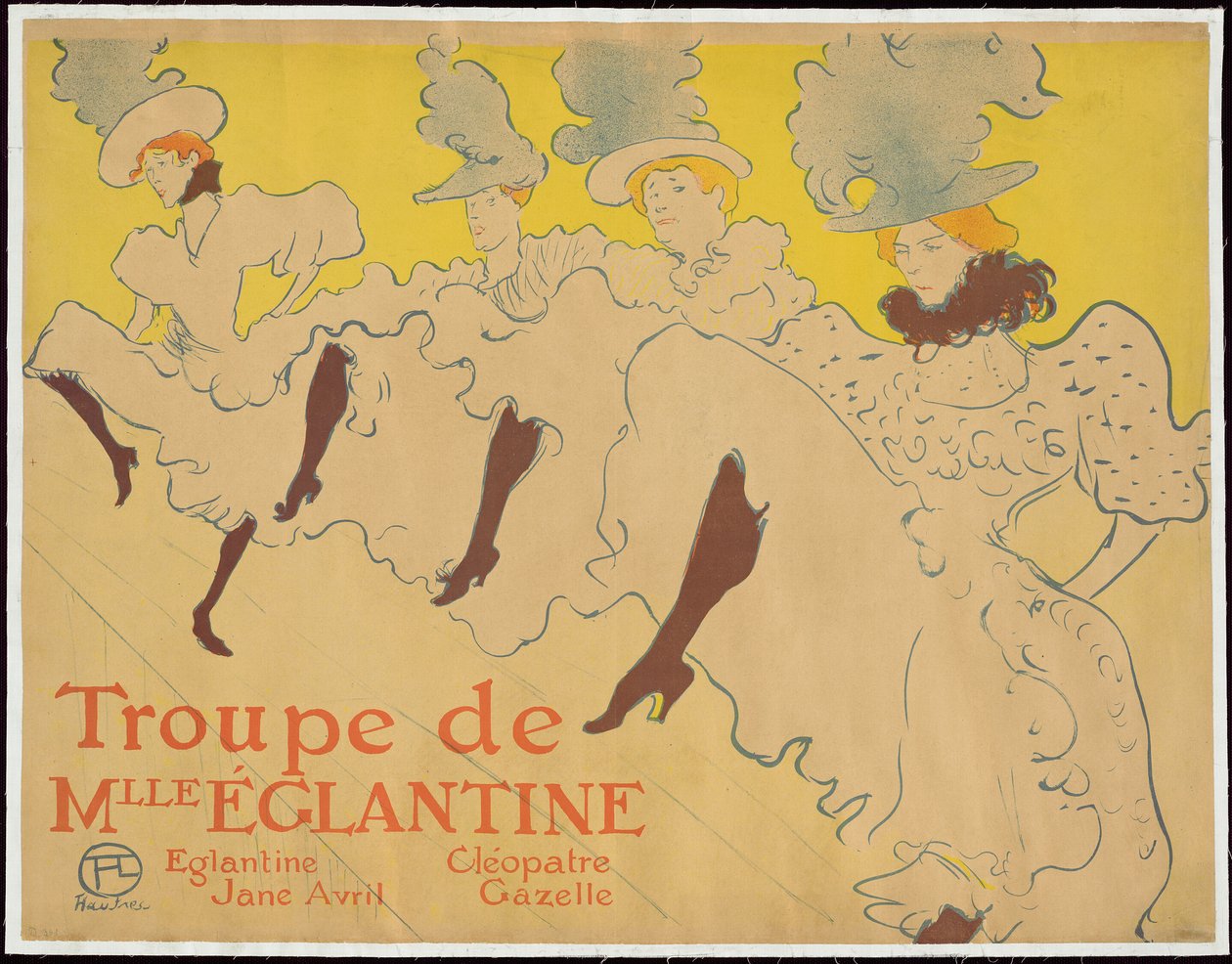 La troupe di Mademoiselle Eglantine da Henri de Toulouse Lautrec