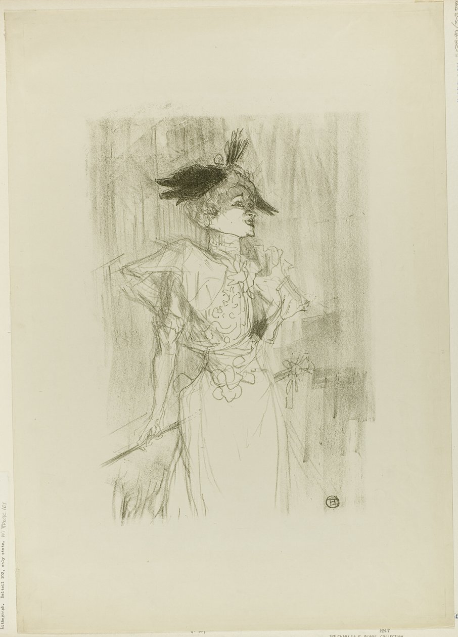 Mademoiselle Marcelle Lender, in Piedi da Henri de Toulouse Lautrec