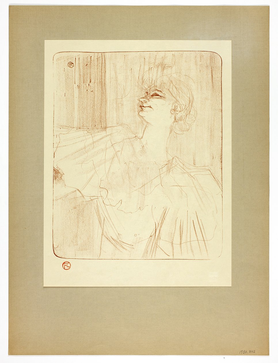 À Menilmontant di Bruant, quarto piatto di Yvette Guilbert da Henri de Toulouse Lautrec