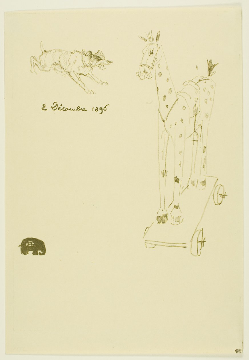 Menu Sylvain da Henri de Toulouse Lautrec