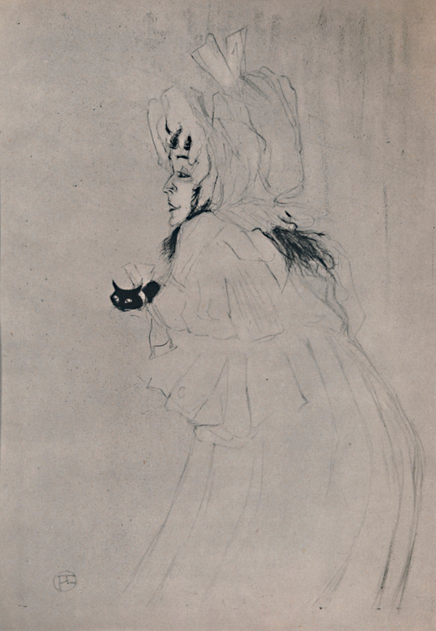 Miss May Belfort che accoglie, c.1895 da Henri de Toulouse Lautrec