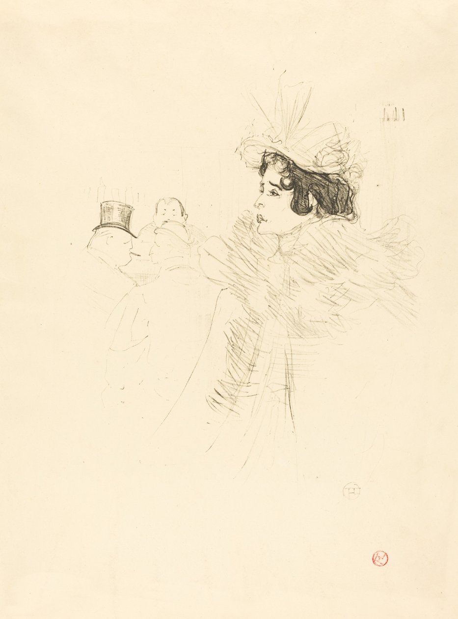 Miss May Belfort nel bar irlandese e americano, rue Royale da Henri de Toulouse Lautrec