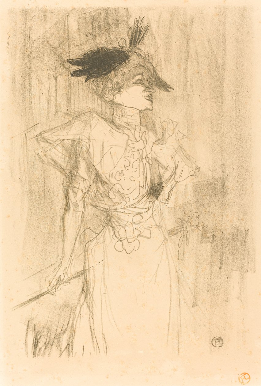 Mlle. Marcelle Lender, in piedi (Mlle. Marcelle Lender, debout) da Henri de Toulouse Lautrec