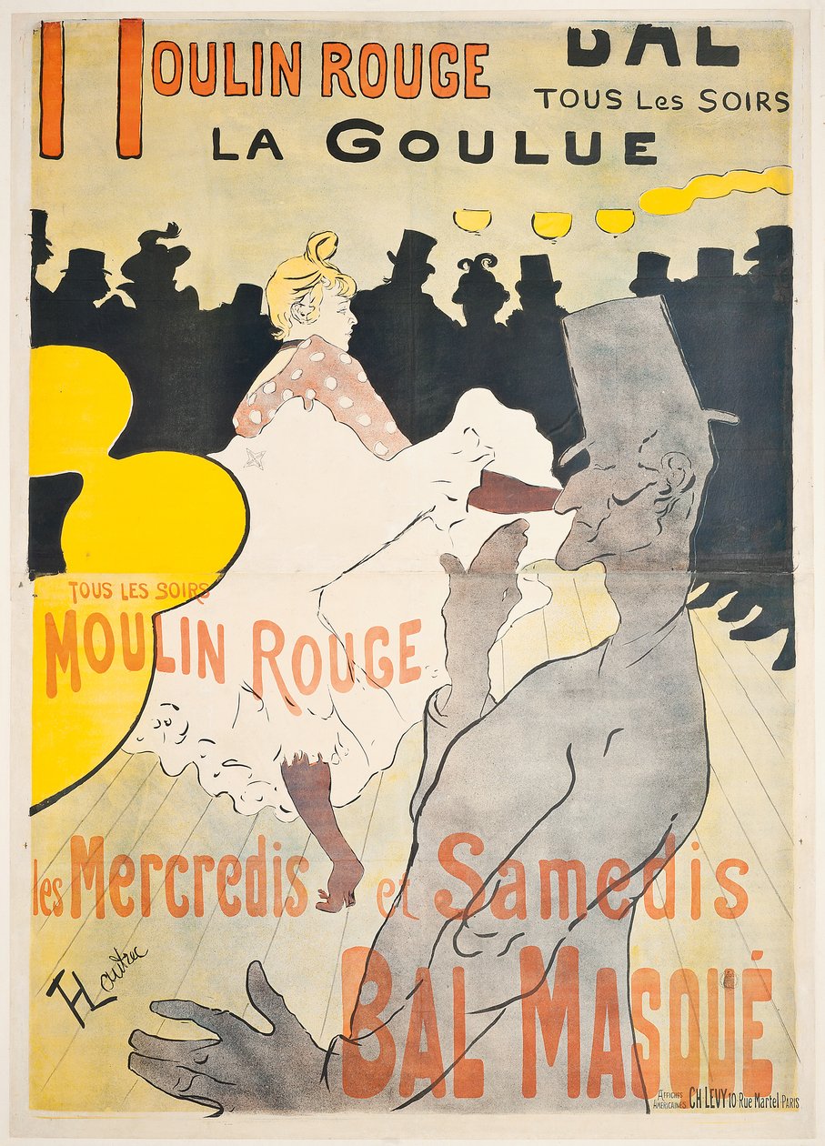 Moulin Rouge La Goulue da Henri de Toulouse-Lautrec