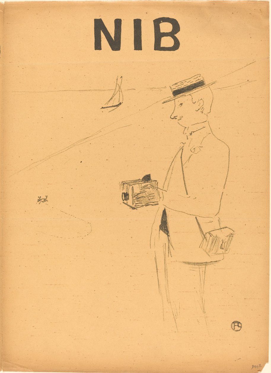 Nib o il Fotografo Amatoriale [recto destro] da Henri de Toulouse Lautrec