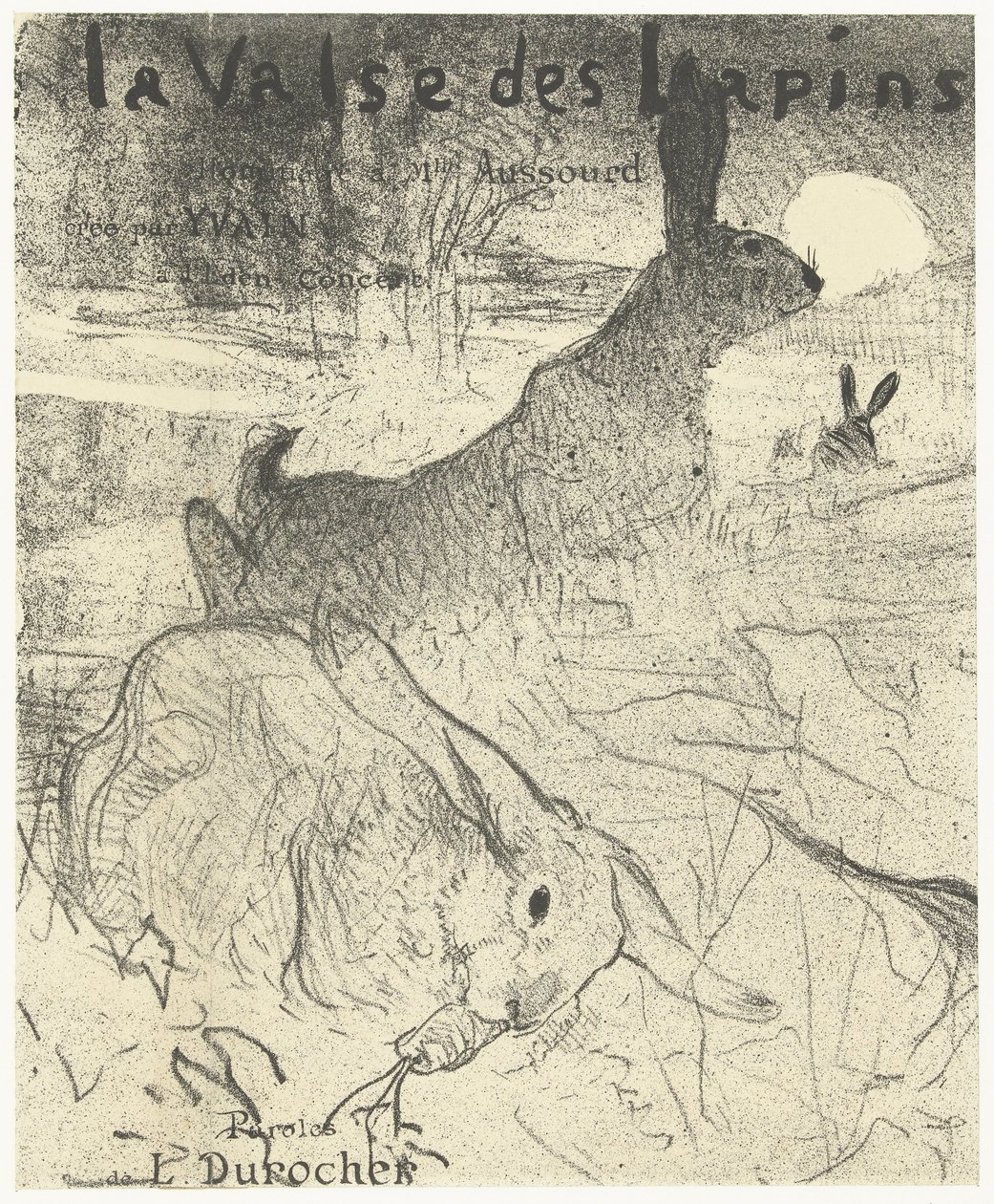 La Valse des lapins da Henri de Toulouse Lautrec