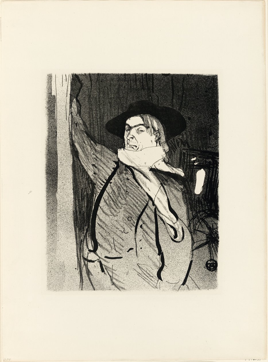 Ritratto di Aristide Bruant, da Le Café-Concert da Henri de Toulouse Lautrec