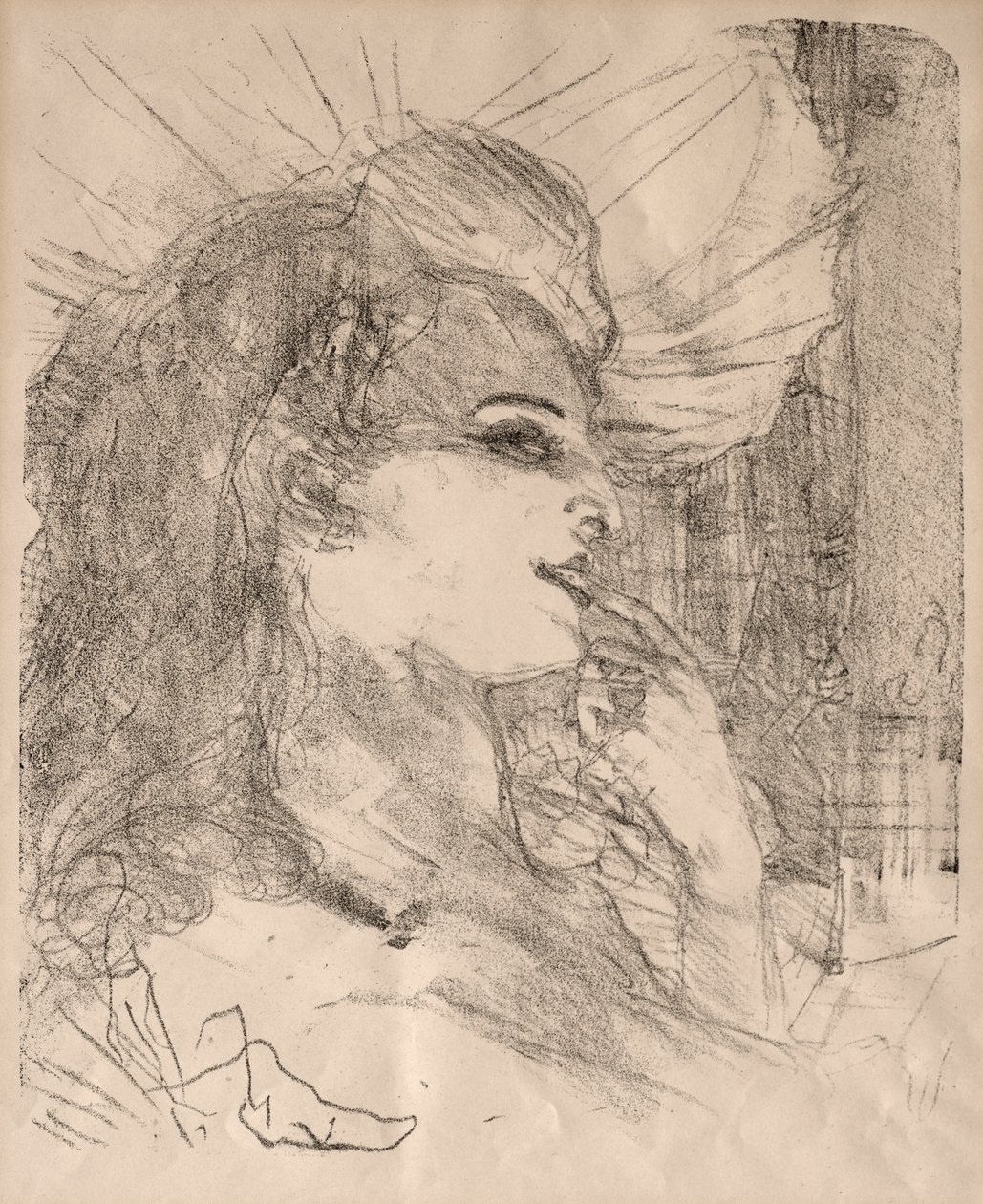 Ritratti di attori e attrici: Tredici litografie: Anna Held da Henri de Toulouse Lautrec