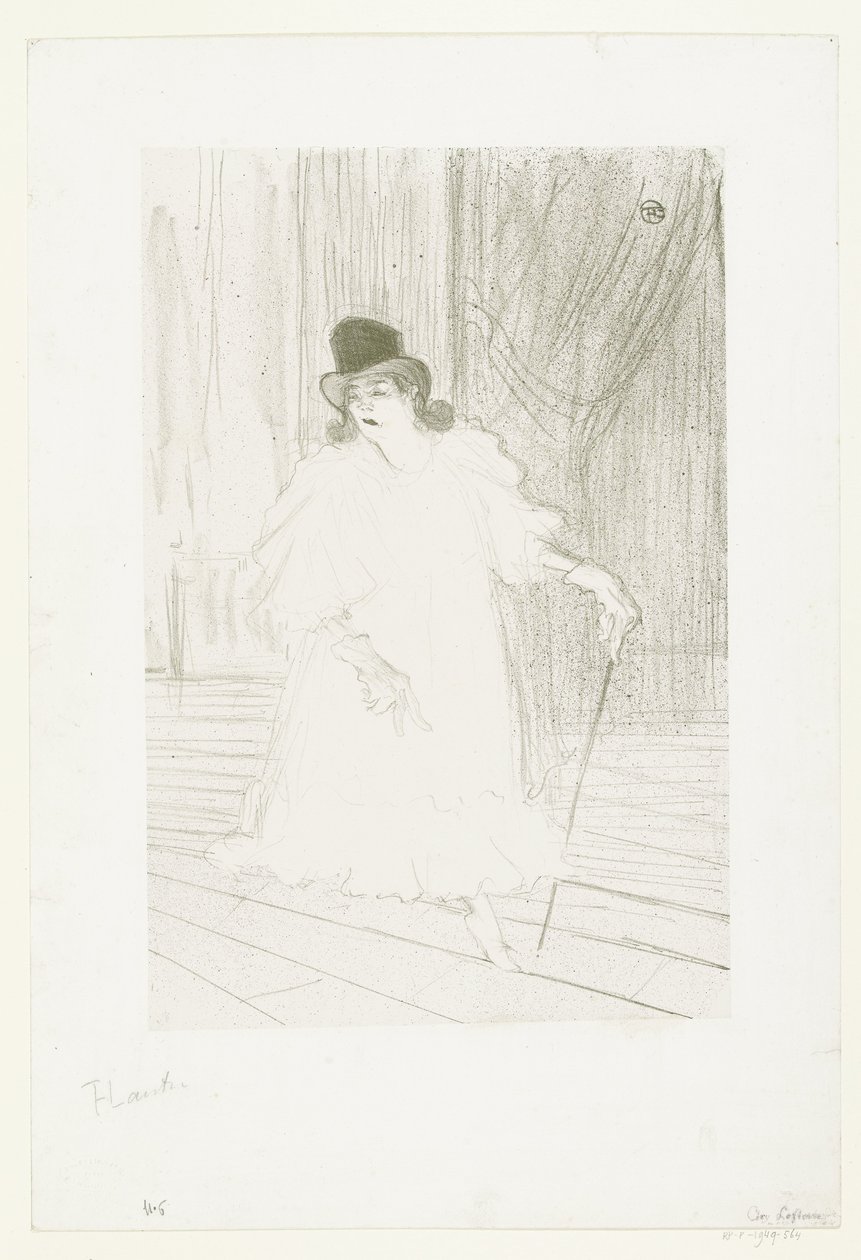 Ritratto della cantante Cecy Loftus sul palco del teatro da Henri de Toulouse Lautrec