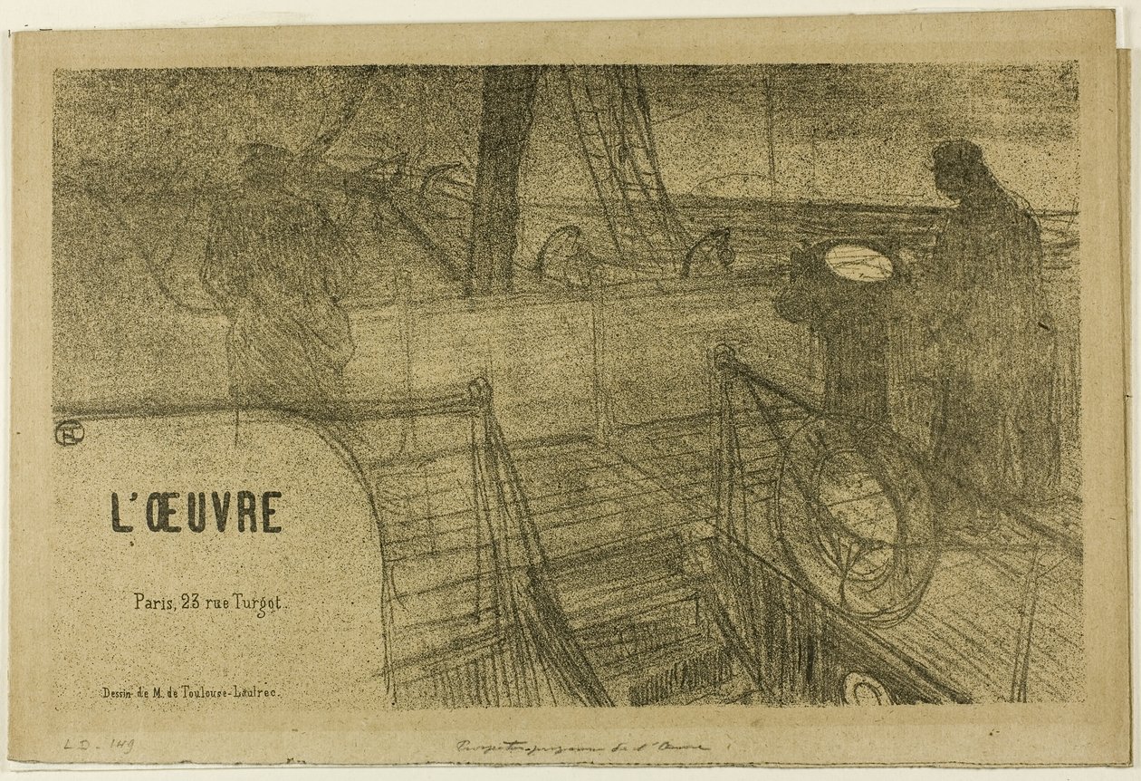 Prospetto-Programma di lavoro da Henri de Toulouse Lautrec