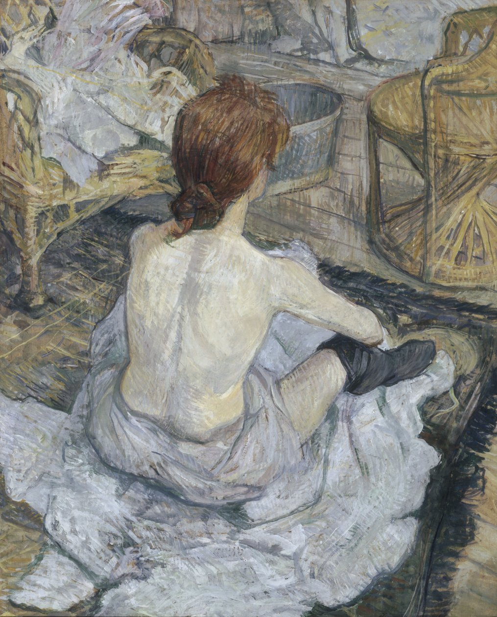 Rousse, noto anche come La Toilette da Henri de Toulouse Lautrec