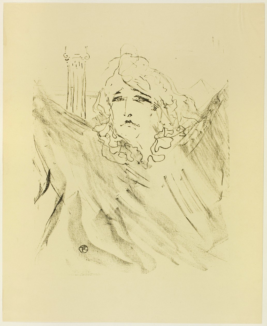 Sarah Bernhardt, da Treize Lithographies da Henri de Toulouse Lautrec