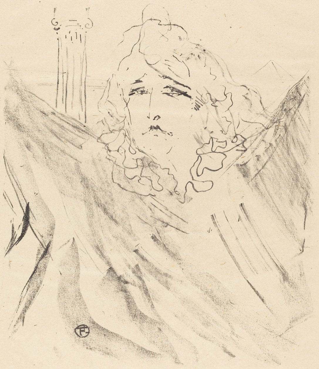 Sarah Bernhardt in "Cleopatra" da Henri de Toulouse Lautrec