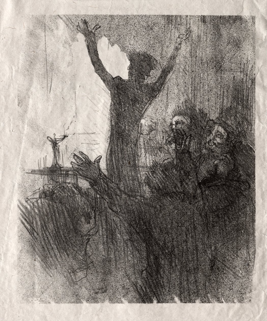 Schlomé Fuss alla Sinagoga da Henri de Toulouse Lautrec