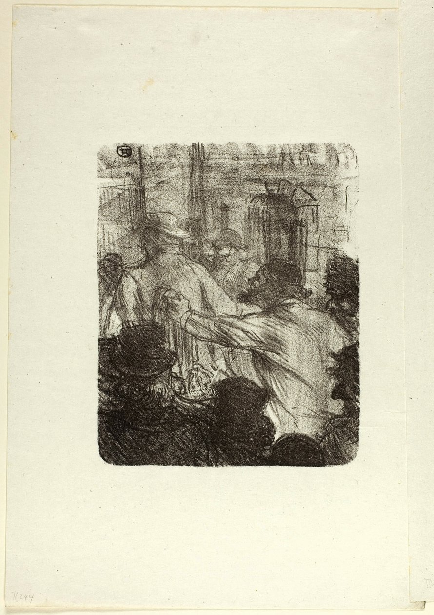 Mercato tessile, Cracovia, da Au Pied du Sinaï da Henri de Toulouse Lautrec