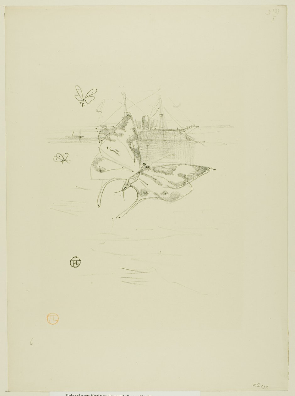 Le Farfalle, da Mélodies de Désiré Dihau da Henri de Toulouse Lautrec