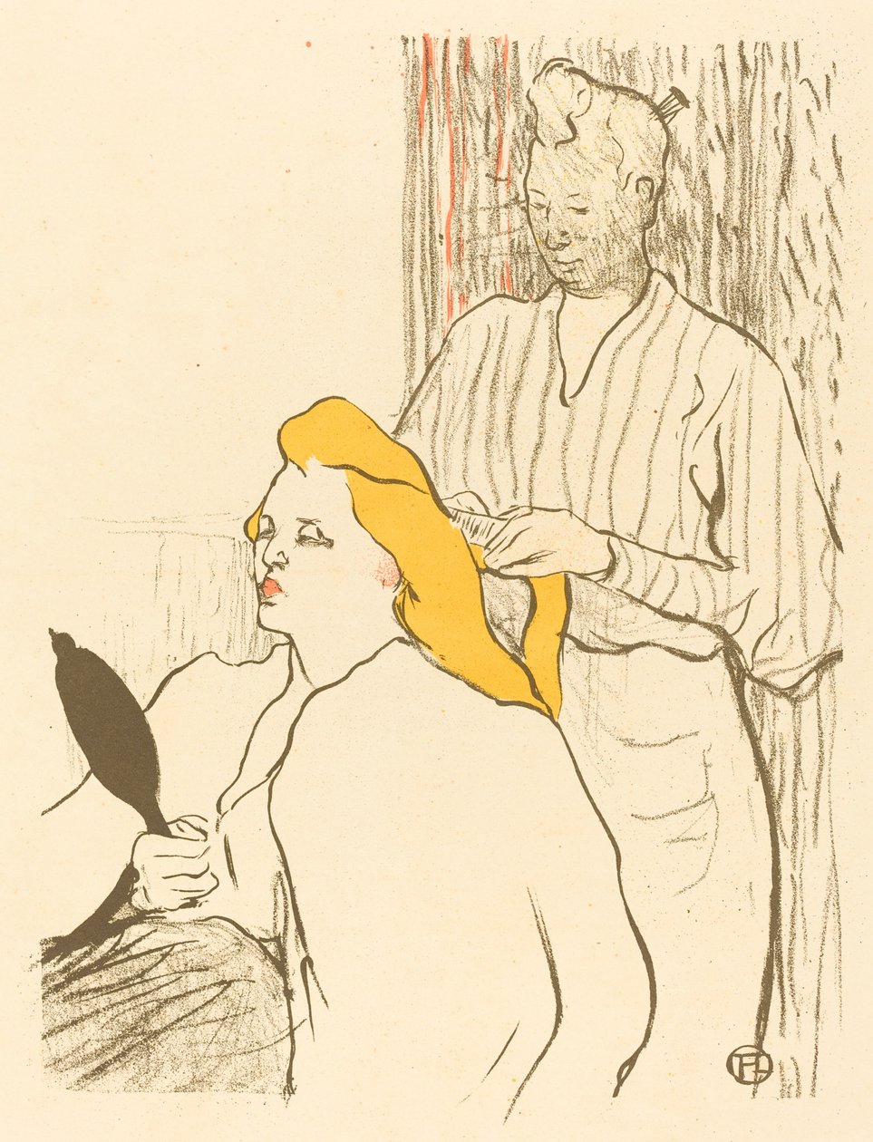 Il parrucchiere - Programma per il Théâtre Libre da Henri de Toulouse Lautrec