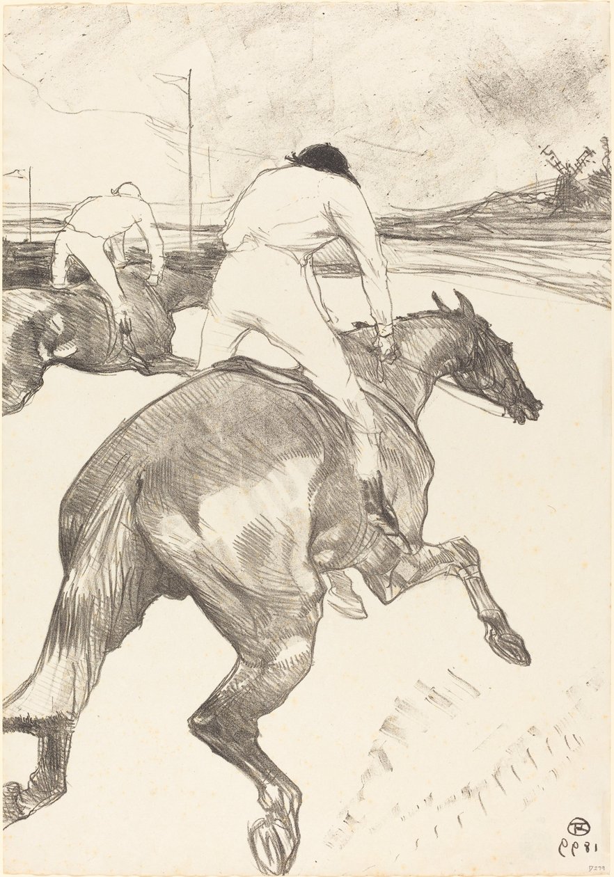 Il fantino da Henri de Toulouse Lautrec