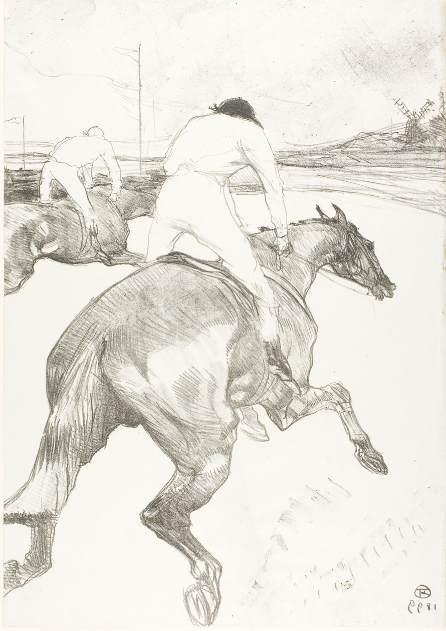Il fantino da Henri de Toulouse Lautrec