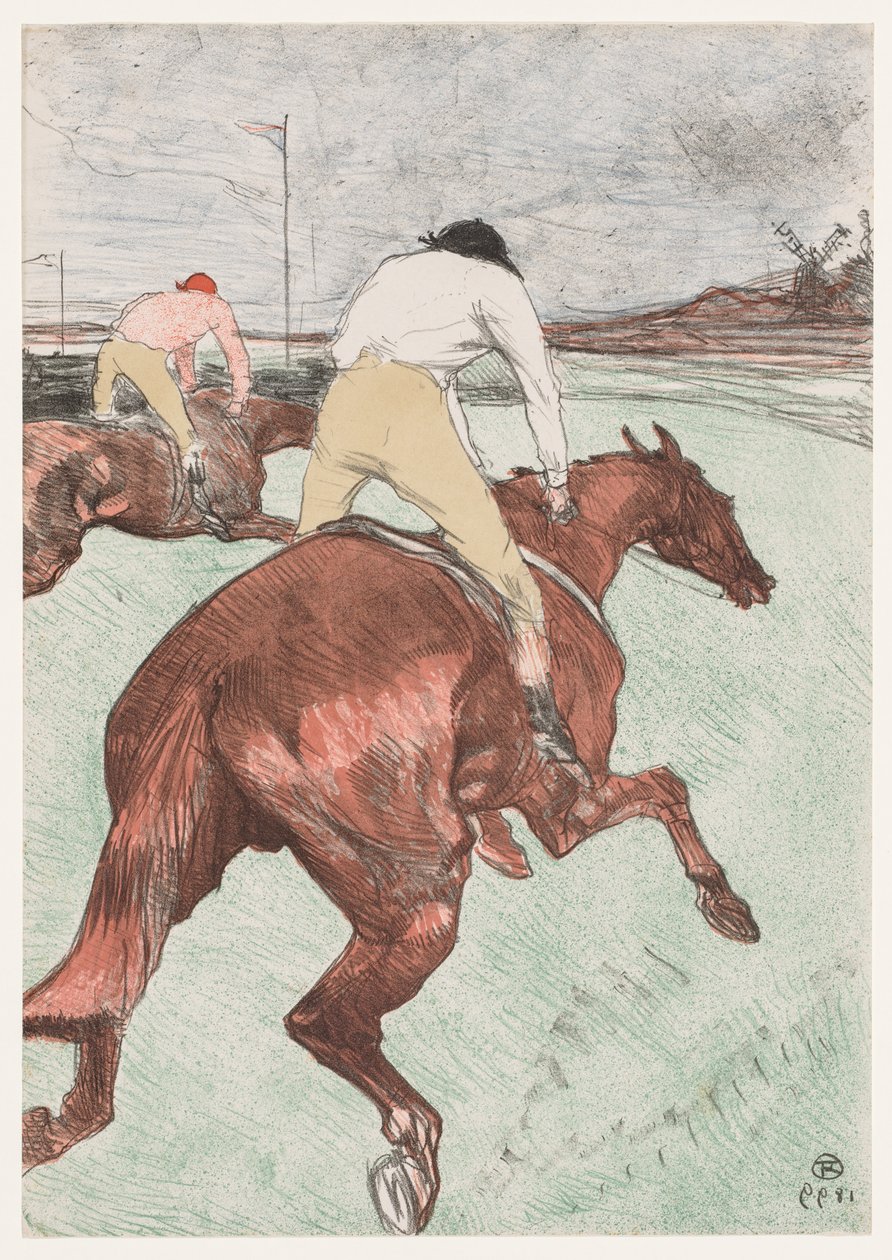 Il fantino, 1899 da Henri de Toulouse Lautrec