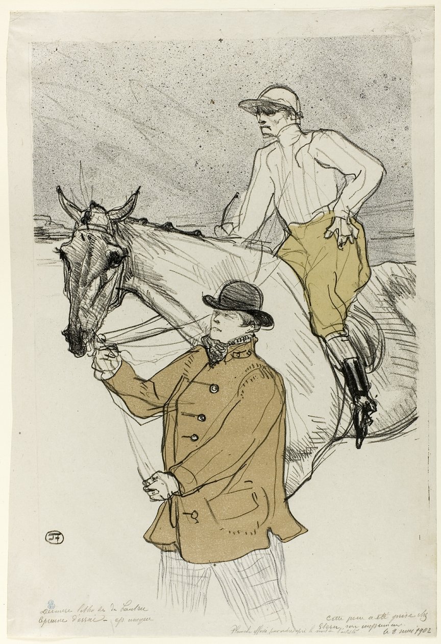 Il fantino che va al post da Henri de Toulouse Lautrec