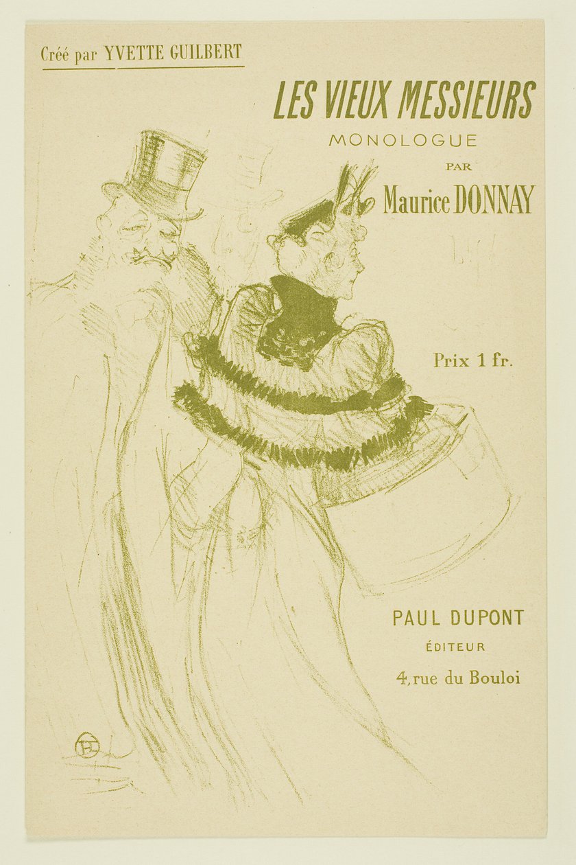 Il vecchio gentiluomo da Henri de Toulouse Lautrec