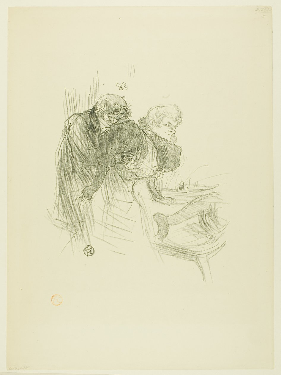 La preghiera degli ebrei polacchi, da Au Pied du Sinaï da Henri de Toulouse Lautrec