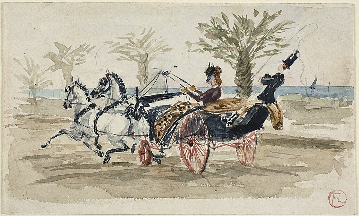 La Promenade des Anglais a Nizza da Henri de Toulouse Lautrec