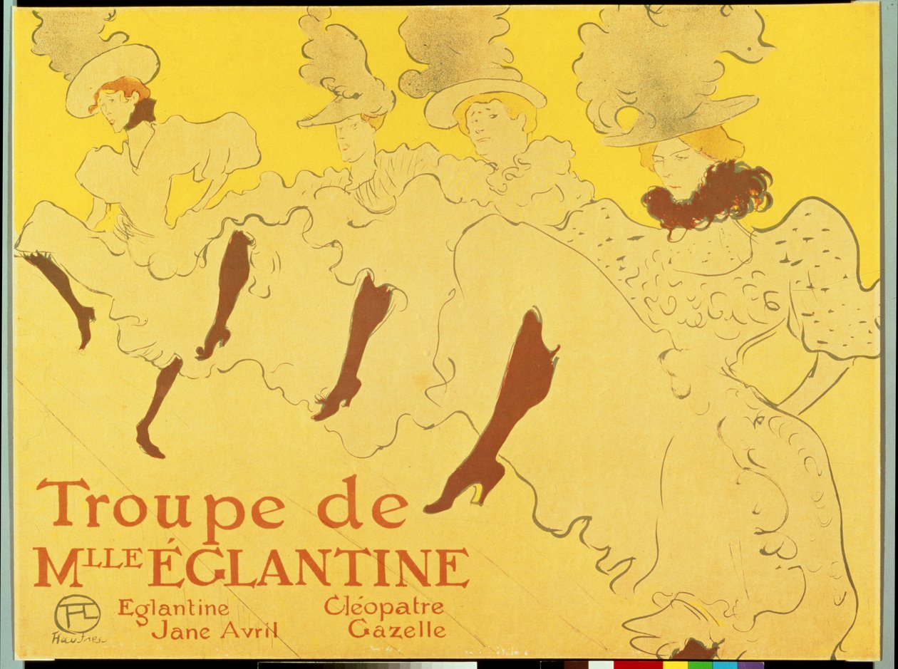 La troupe di Mademoiselle Eglantine da Henri de Toulouse Lautrec