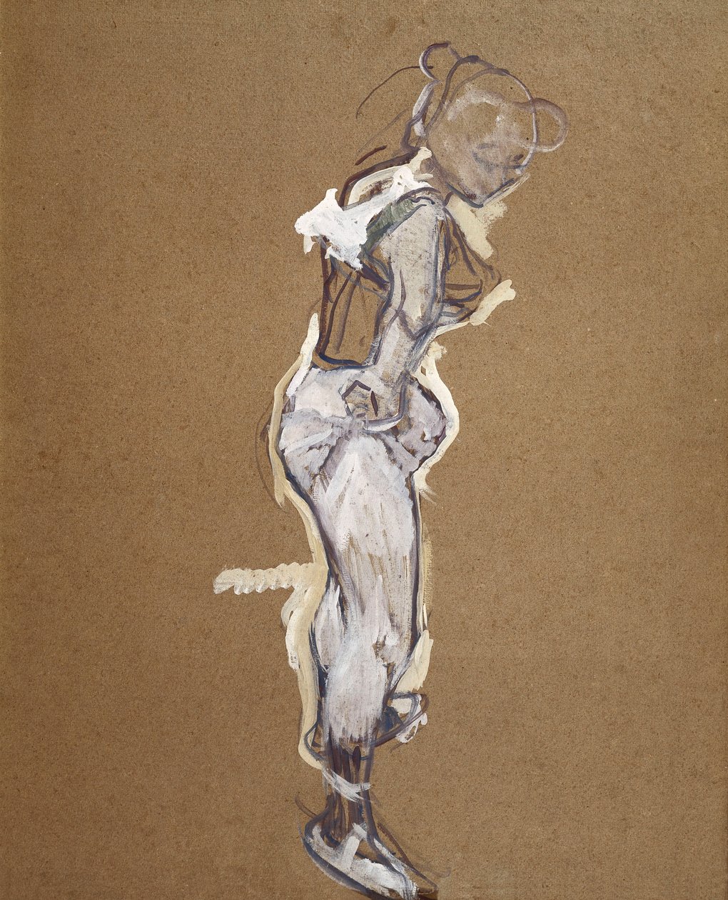 Trapezista che aggiusta i suoi collant da Henri de Toulouse Lautrec