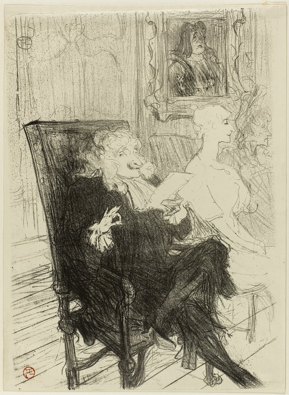 Truffier e Moreno, in Les Femmes Savantes da Henri de Toulouse Lautrec