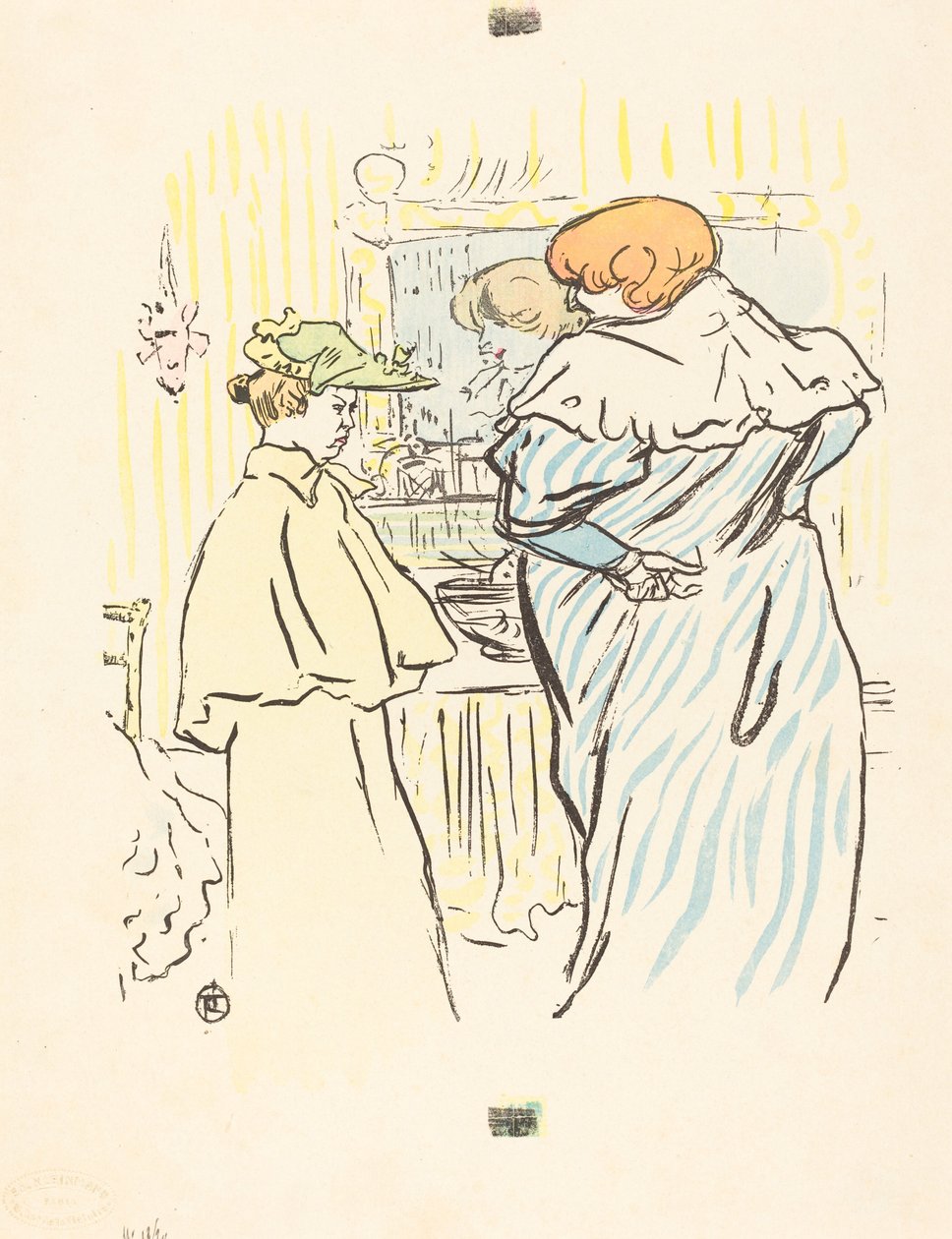 Due donne davanti a uno specchio da Henri de Toulouse Lautrec