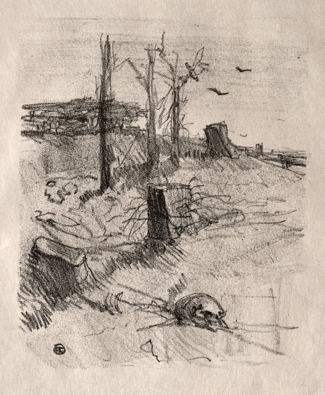 Un cimitero in Galizia da Henri de Toulouse Lautrec