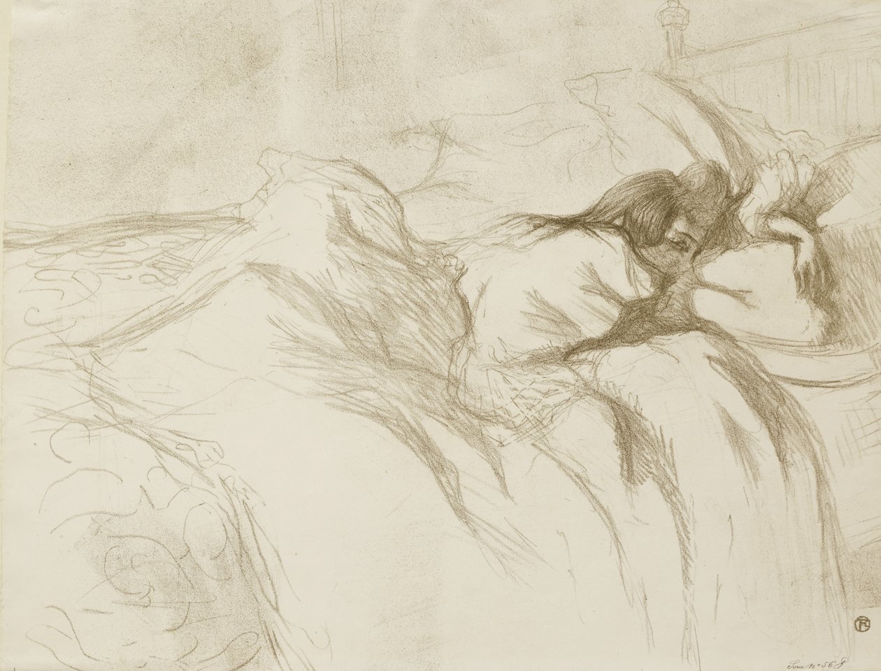 Donna reclinata - Risveglio da Henri de Toulouse Lautrec
