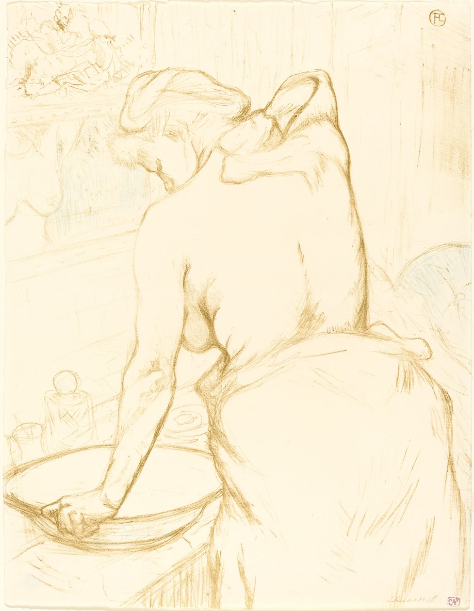 Donna che si Lava da Henri de Toulouse Lautrec
