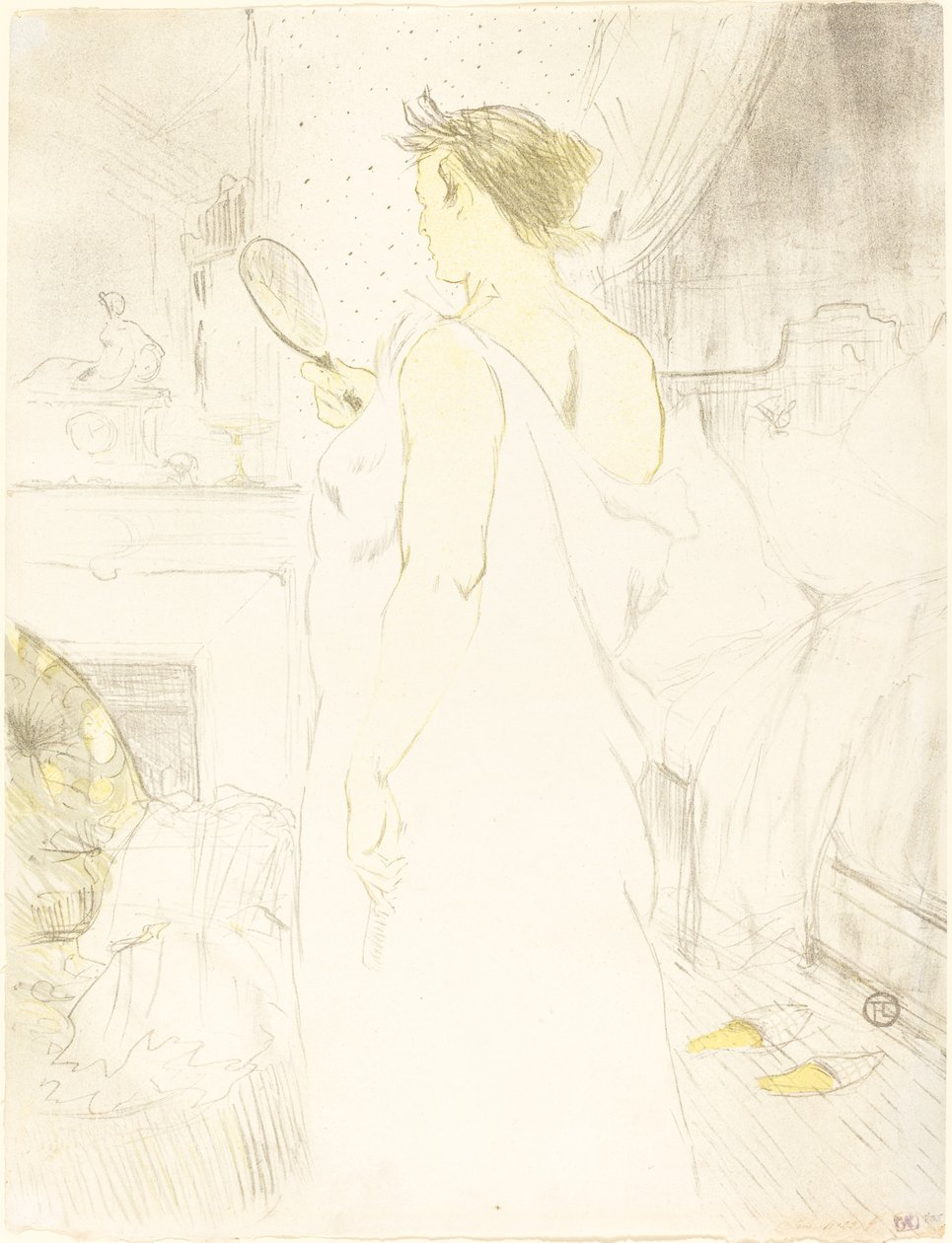 Donna allo Specchio da Henri de Toulouse Lautrec