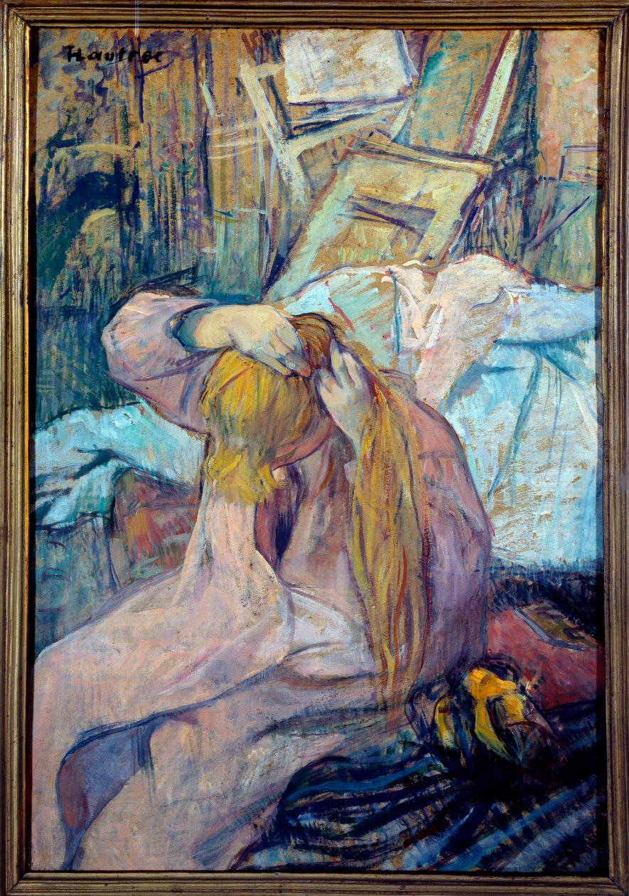 Donna che si veste da Henri de Toulouse Lautrec