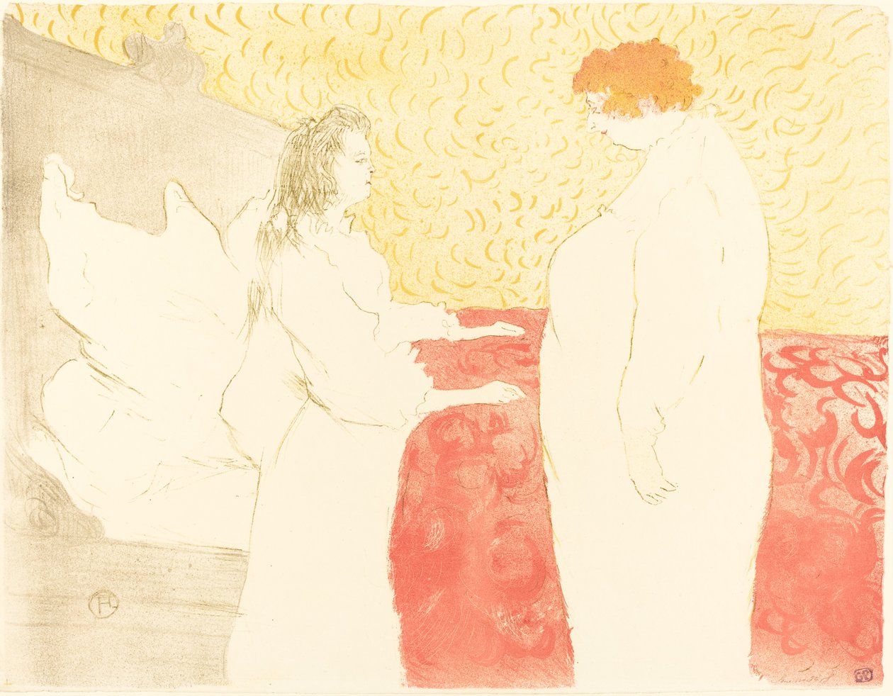 Donna a letto, profilo, 1896 da Henri de Toulouse Lautrec