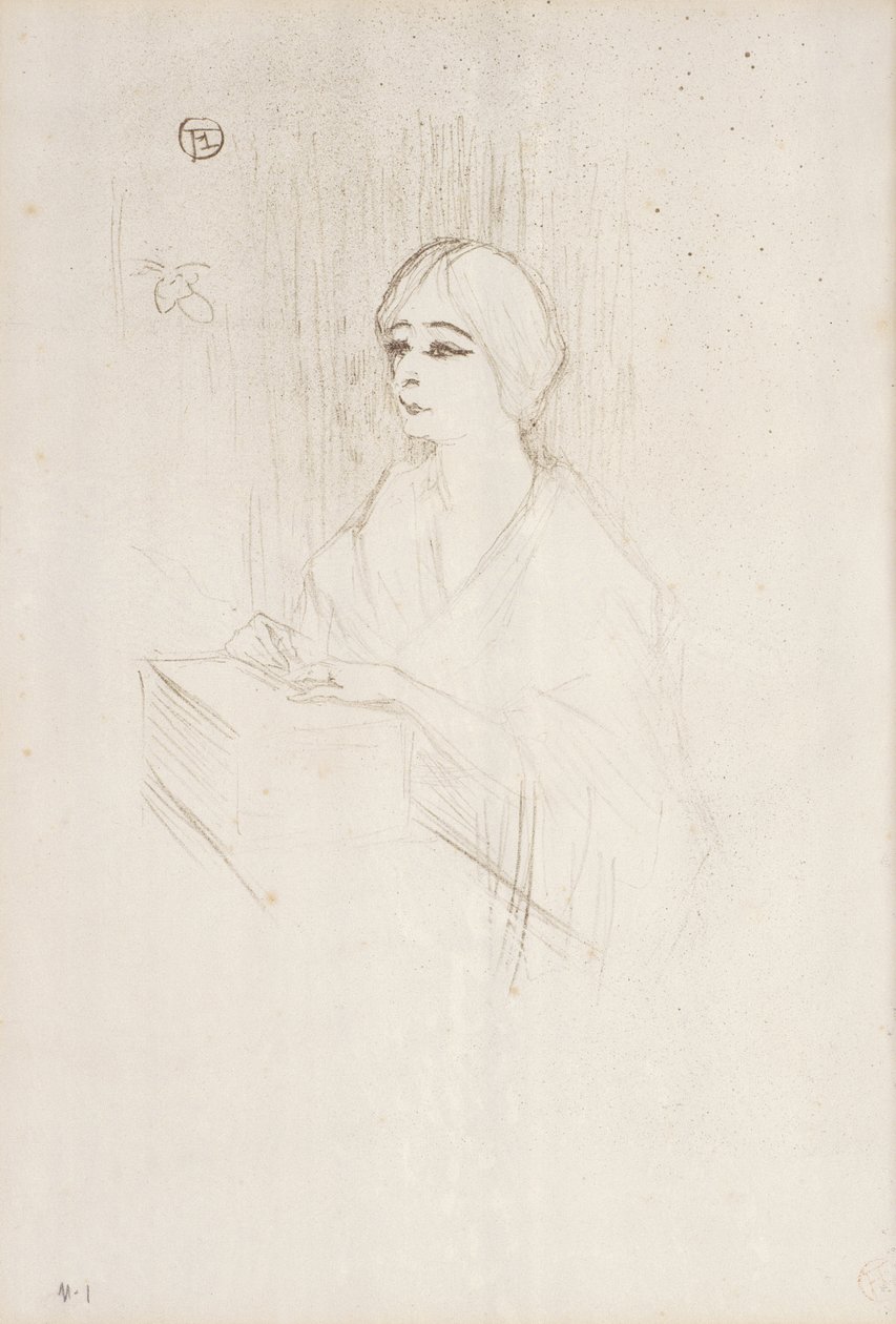 Yahne nella Sua Scatola da Henri de Toulouse Lautrec