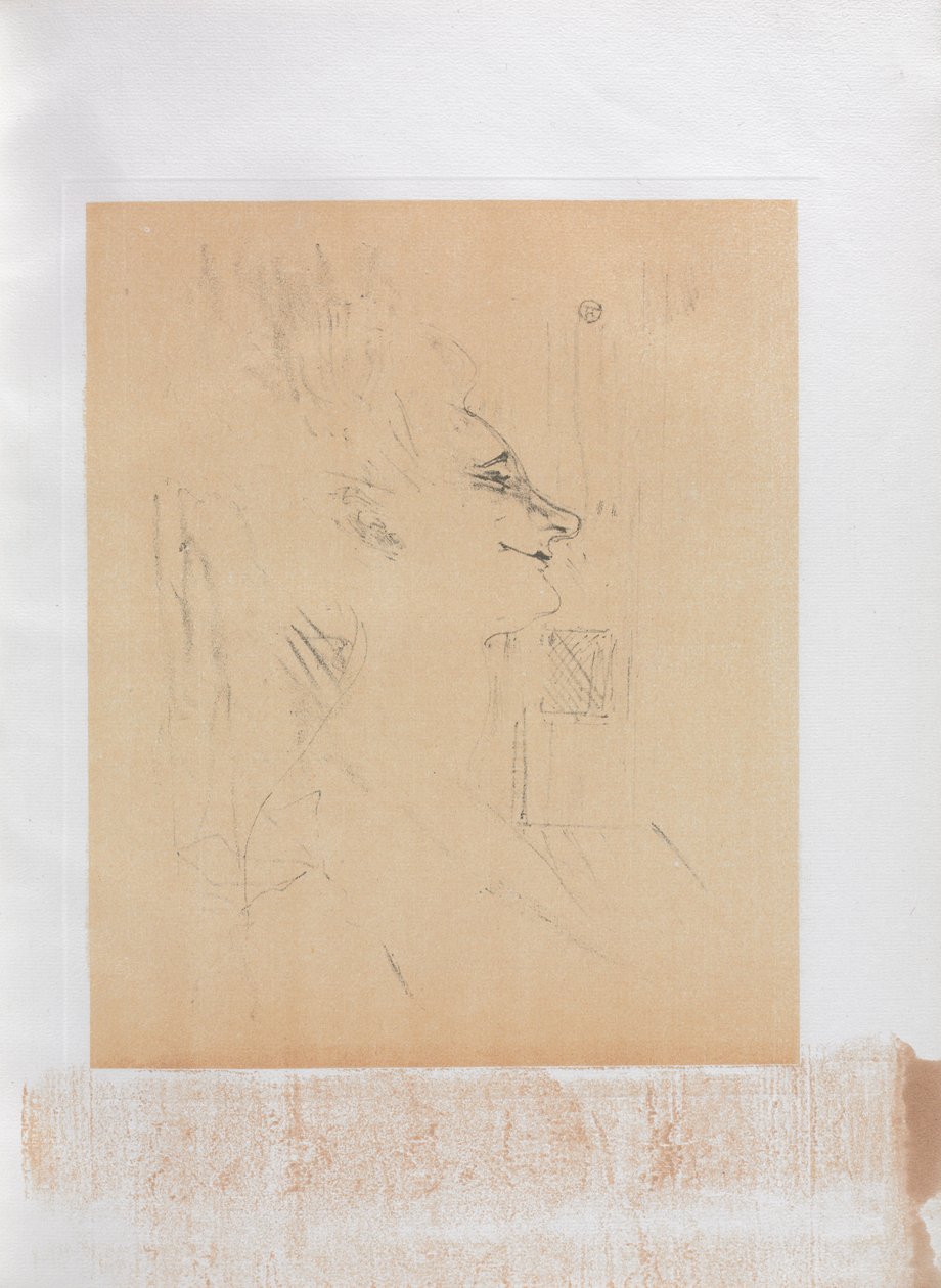 Yvette Guilbert-Serie Inglese: Soularde, 1898 da Henri de Toulouse Lautrec