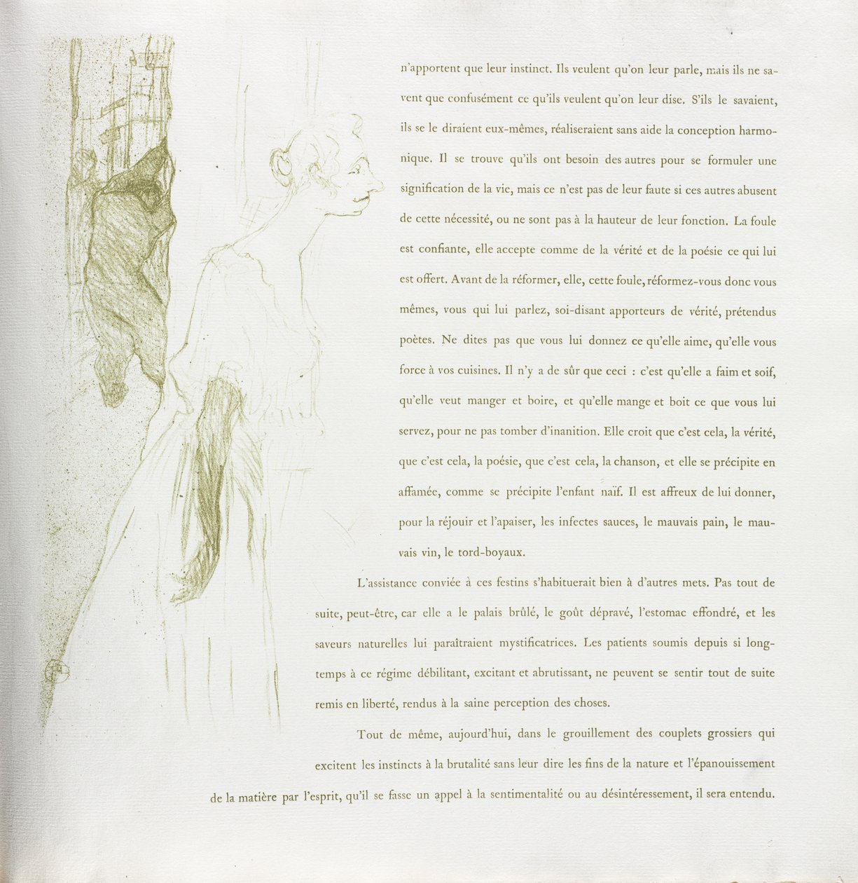 Yvette Guilbert - Serie Francese: N. 11 da Henri de Toulouse Lautrec