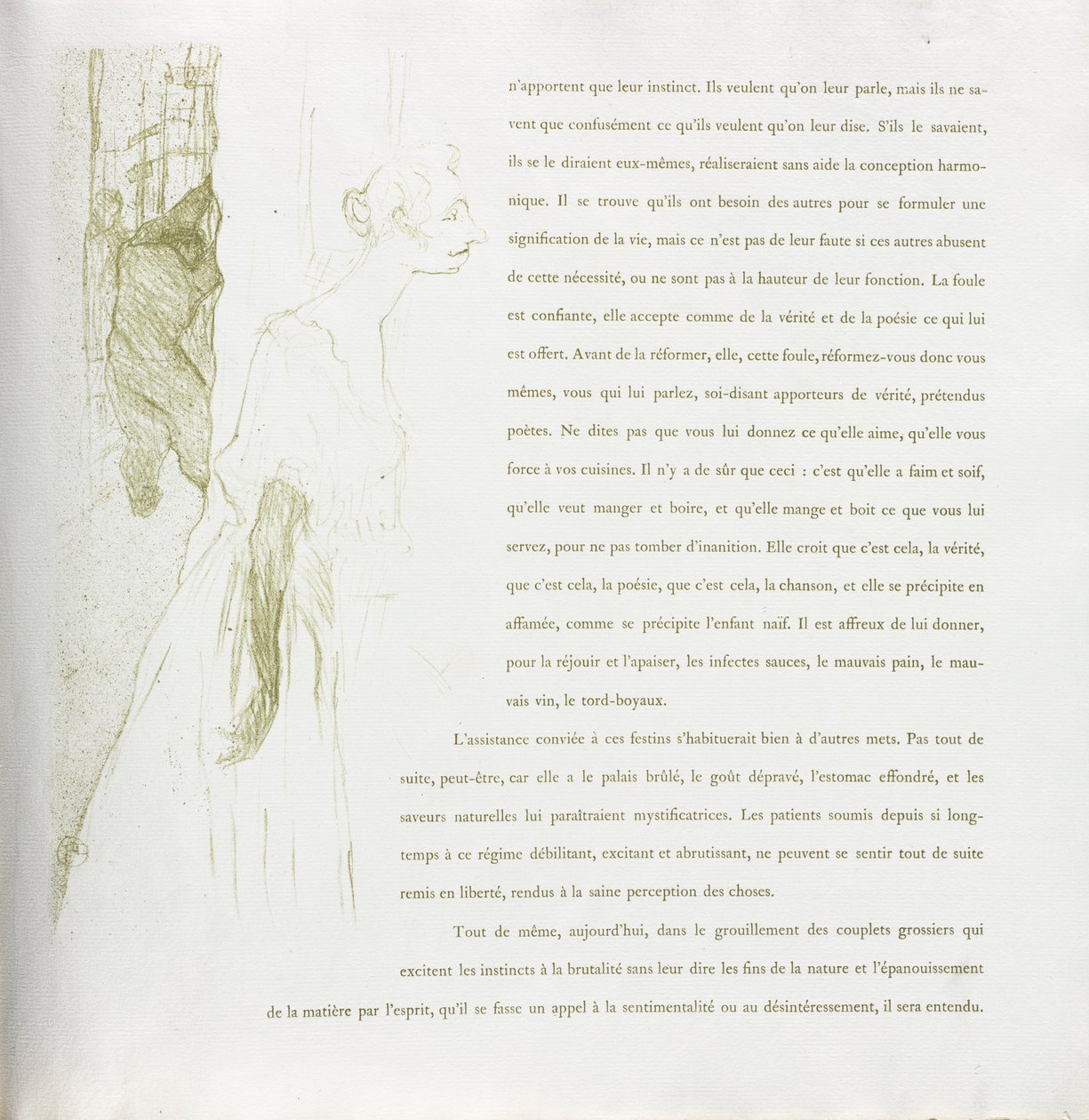 Yvette Guilbert-Serie Francese: No. 11 da Henri de Toulouse Lautrec
