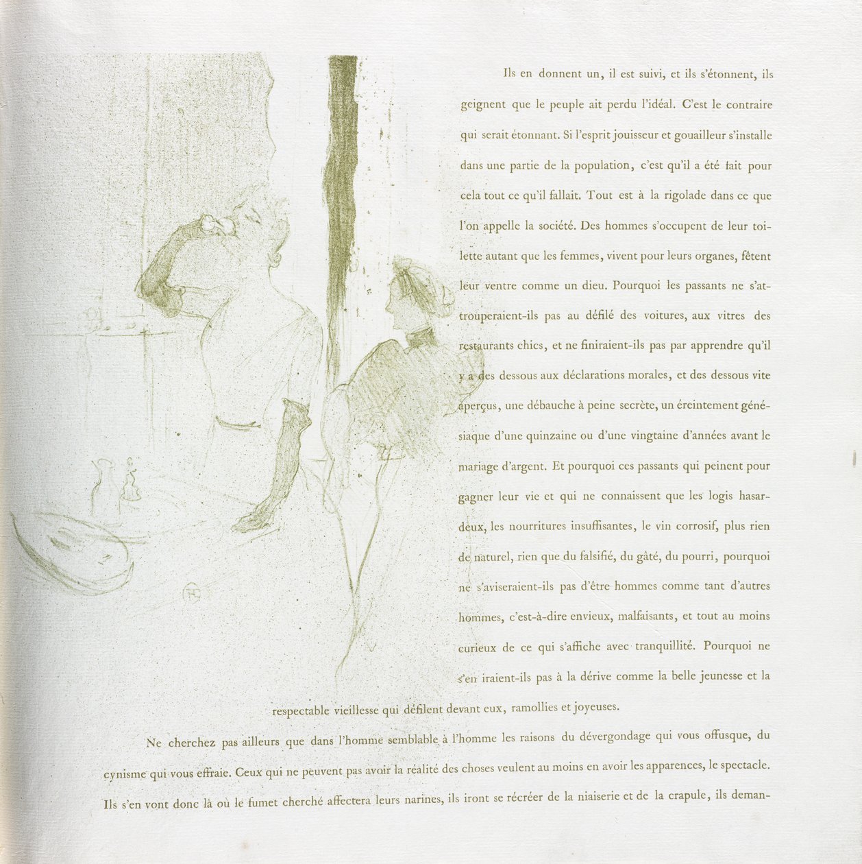 Yvette Guilbert - Serie Francese: No. 14 da Henri de Toulouse Lautrec